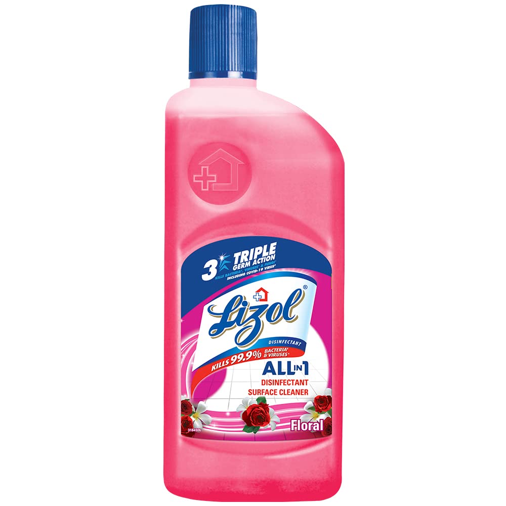Lizol Floral Disinfectant Surface Cleaner 500 ml + 150 ml Free
